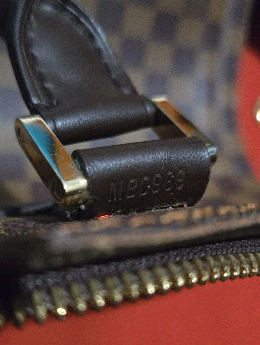 Louis Vuitton Brown Damier Check Luggage with Detachable Strap